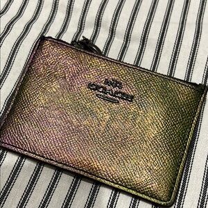 Coach Multicolor Iridescent Card Case